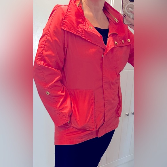 LUiI RAIN Coat Beautiful salmon/coral in color size large - Picture 4 of 15